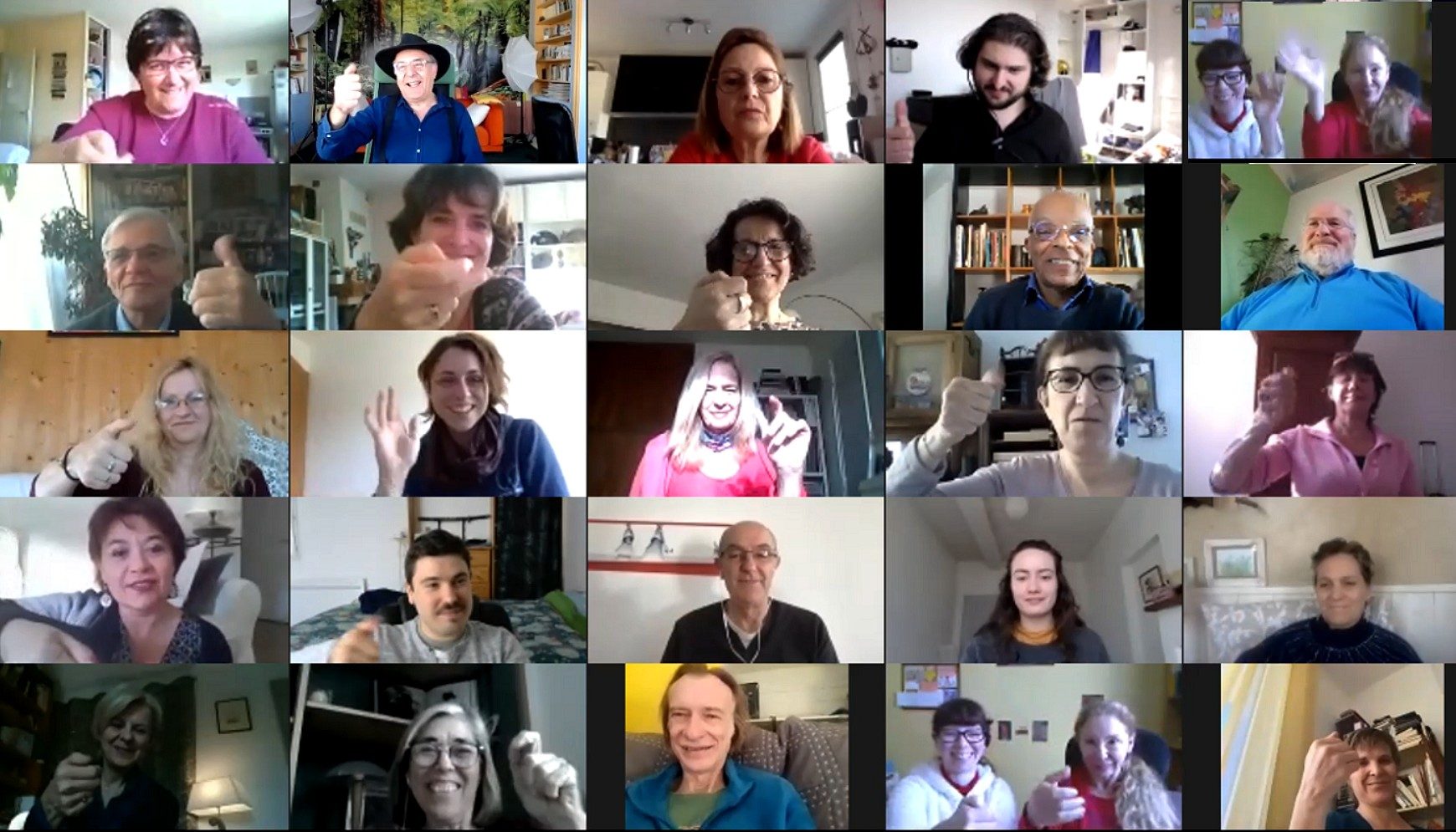 Réunion Zoom Visioconférence Capture d'écran de la fin de la réunion Zoom en visioconférence du 31 mars 2020