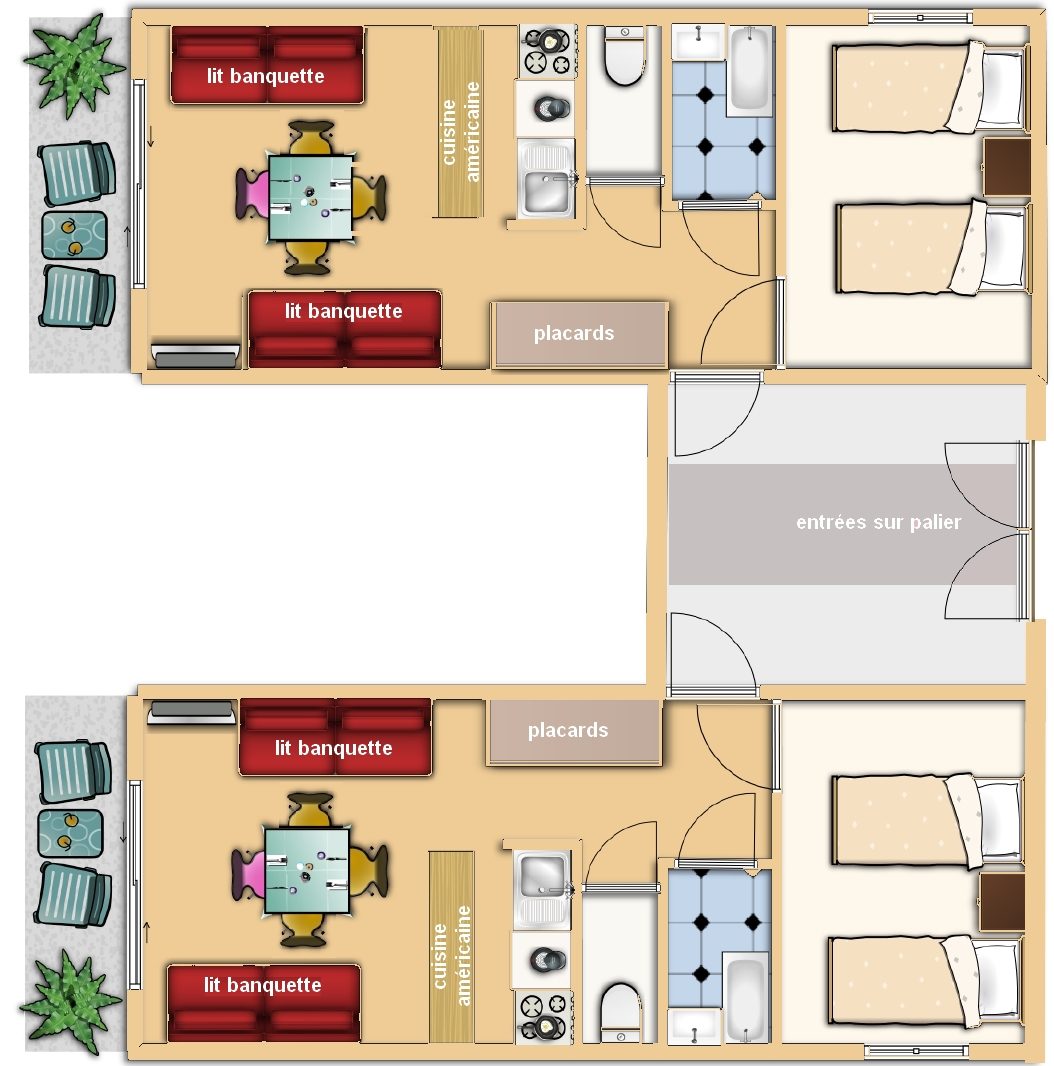 Suite Royale 2x2 pièces jumelées La Duit Beauregard