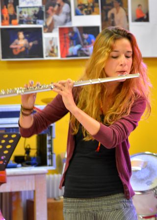 Flûte traversière ~ C.B., Vacances en famille, Cours saxo-trompette-flûte